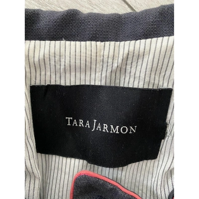 Pre-owned Tara Jarmon Coat In Grey