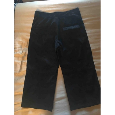 Pre-owned Neil Barrett Leather Large Pants In Black