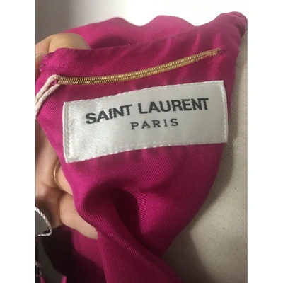 Pre-owned Saint Laurent Mid-length Dress In Pink