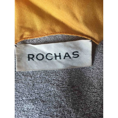 Pre-owned Rochas Silk Blouse In Yellow