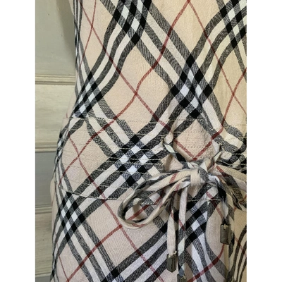 Pre-owned Burberry Beige Linen Dress