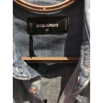 Pre-owned Dsquared2 Blue Cotton  Top