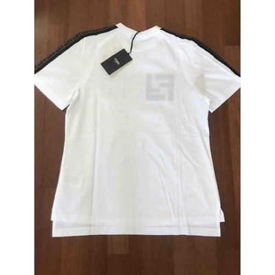 Pre-owned Fendi White Cotton Top