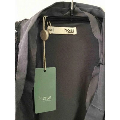 Pre-owned Hoss Intropia Silk Cardi Coat In Grey
