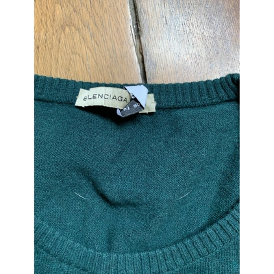 Pre-owned Balenciaga Wool Jumper In Green