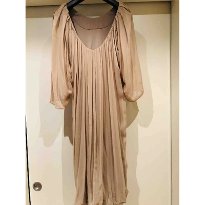 Pre-owned Schumacher Ecru Silk Dress