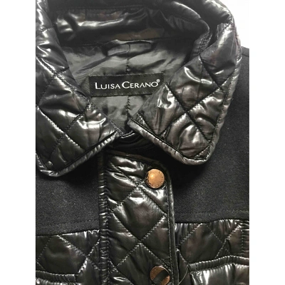 Pre-owned Luisa Cerano Jacket In Black