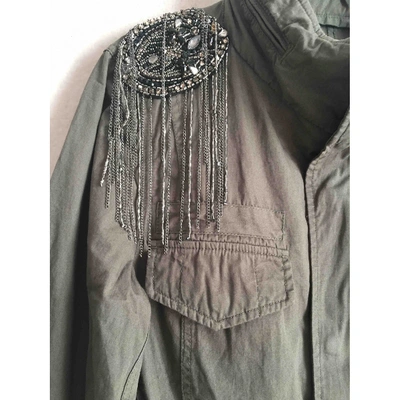 Pre-owned Haute Hippie Cardi Coat In Khaki