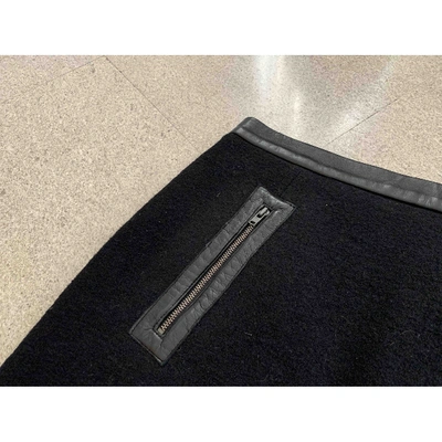 Pre-owned Sandro Black Wool Skirt