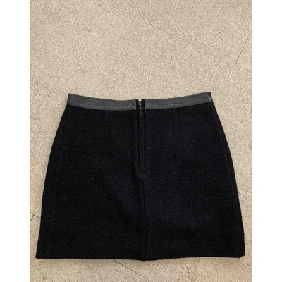 Pre-owned Sandro Black Wool Skirt