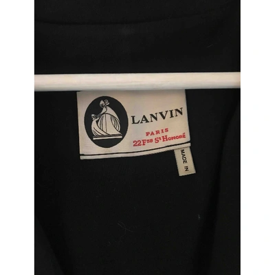 Pre-owned Lanvin Black Cotton Jacket