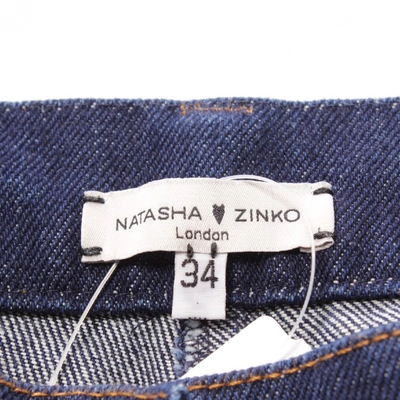 Pre-owned Natasha Zinko Blue Cotton Jeans