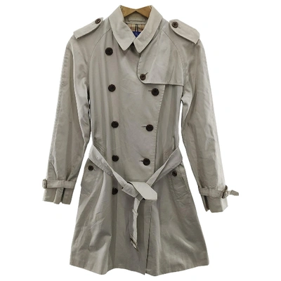 Pre-owned Burberry Khaki Cotton Coat