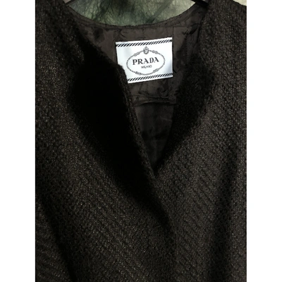 Pre-owned Prada Black Tweed Jacket