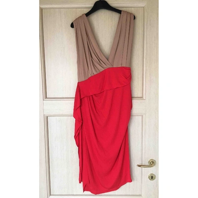 Pre-owned Vionnet Mid-length Dress In Red