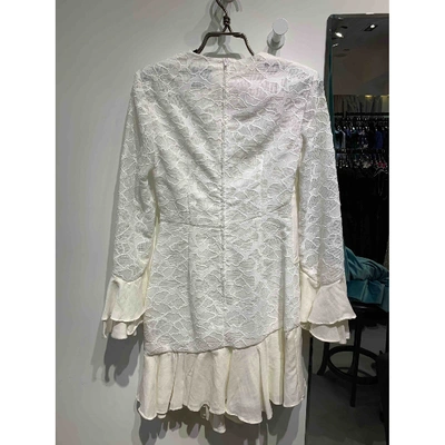 Pre-owned C/meo Collective Mini Dress In White