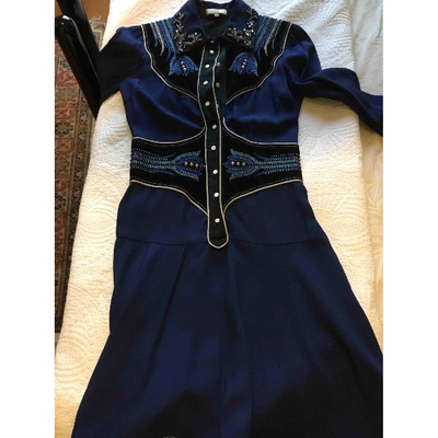 Pre-owned Fay Blue Cotton Dress
