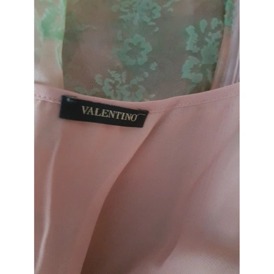 Pre-owned Valentino Beige Silk Dress