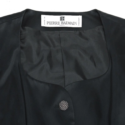 Pre-owned Pierre Balmain Short Vest In Black