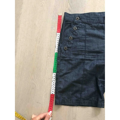 Pre-owned Miu Miu Blue Denim - Jeans Shorts