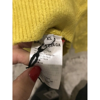 Pre-owned Balenciaga Jumper In Yellow