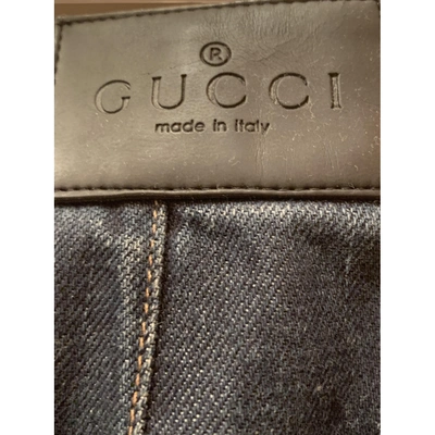 Pre-owned Gucci Mid-length Skirt In Blue