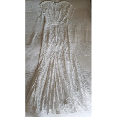 Pre-owned Diane Von Furstenberg White Lace Dress
