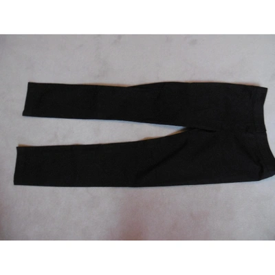 Pre-owned Fendi Slim Trousers In Black