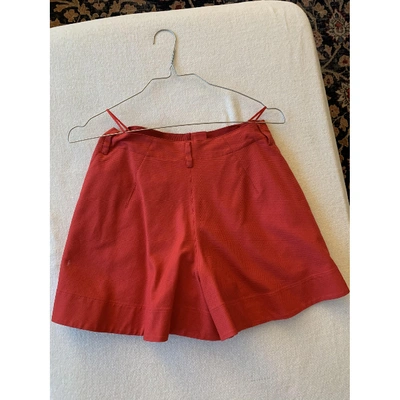 Pre-owned Alaïa Mini Skirt In Red