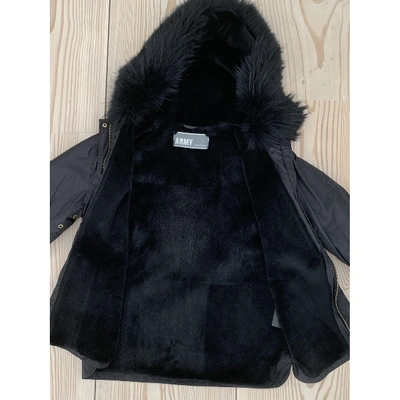 Pre-owned Yves Salomon Black Fur Coat