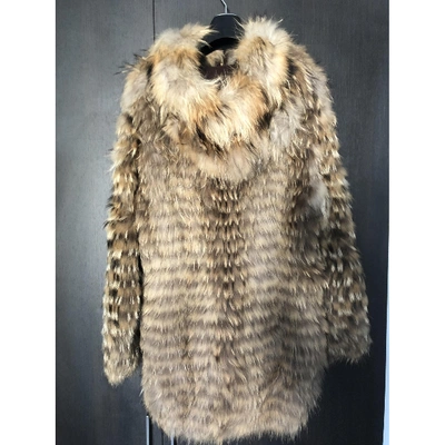 Pre-owned Yves Salomon Beige Fur Jacket