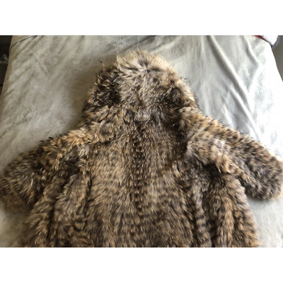 Pre-owned Yves Salomon Beige Fur Jacket