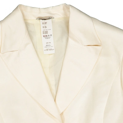 Pre-owned Versace Ecru Linen Jacket