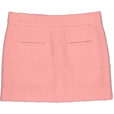 Pre-owned Tibi Wool Mini Skirt In Pink