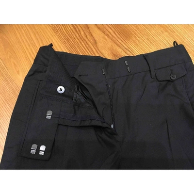 Pre-owned Prada Trousers In Black