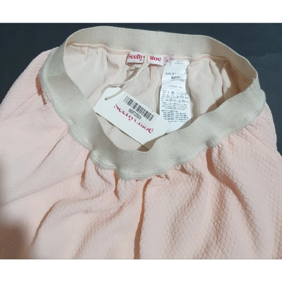 Pre-owned See By Chloé Mid-length Skirt In Pink
