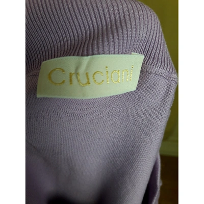 Pre-owned Cruciani Purple Cotton Knitwear