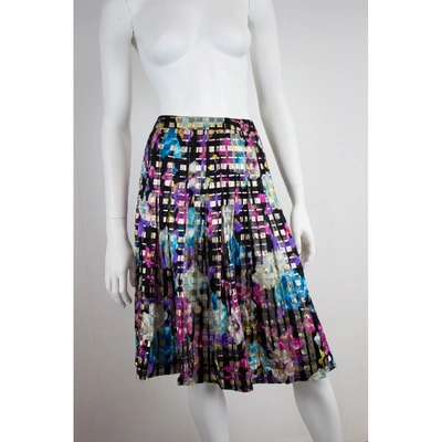 Pre-owned Saks Fifth Avenue Multicolour Silk Skirt
