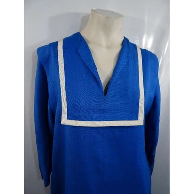 Pre-owned Givenchy Blue Linen Dress
