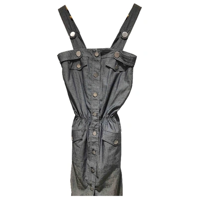 Pre-owned Barbara Bui Mid-length Dress In Anthracite