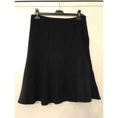 Pre-owned Nina Ricci Wool Maxi Skirt In Black