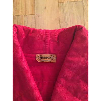 Pre-owned Missoni Wool Short Vest In Red