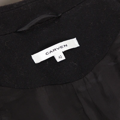 Pre-owned Carven Black Wool Coat