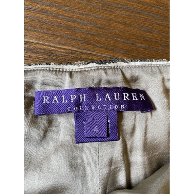 Pre-owned Ralph Lauren Silk Leggings In Metallic