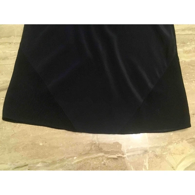 Pre-owned Alexander Wang T Silk Mid-length Dress In Black