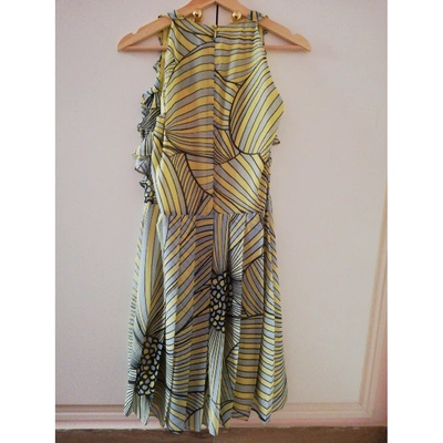 Pre-owned Alessandro Dell'acqua Mid-length Dress In Yellow