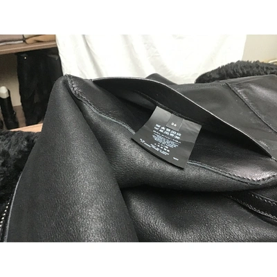 Pre-owned Balenciaga Black Shearling Jacket