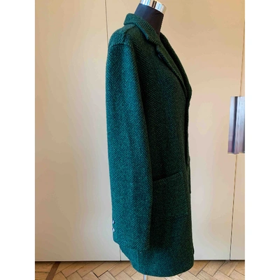 Pre-owned Massimo Alba Wool Coat In Green