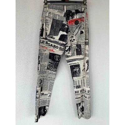 Pre-owned Moschino Multicolour Cotton Jeans