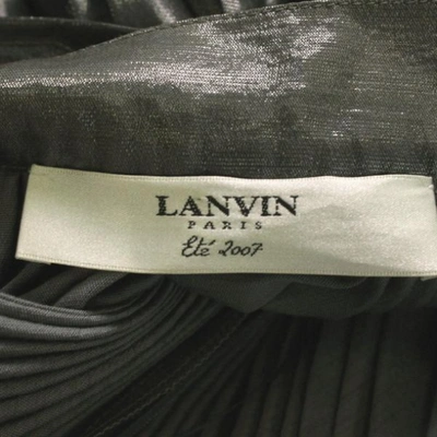 Pre-owned Lanvin Silver Wool Trousers